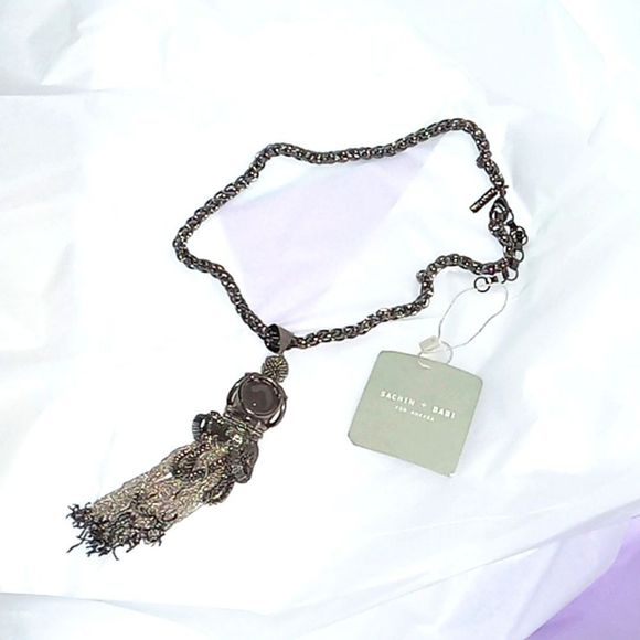 SACHIN+BABI WITH METALLIC CHAIN NECKLACE - Picture 1 of 7